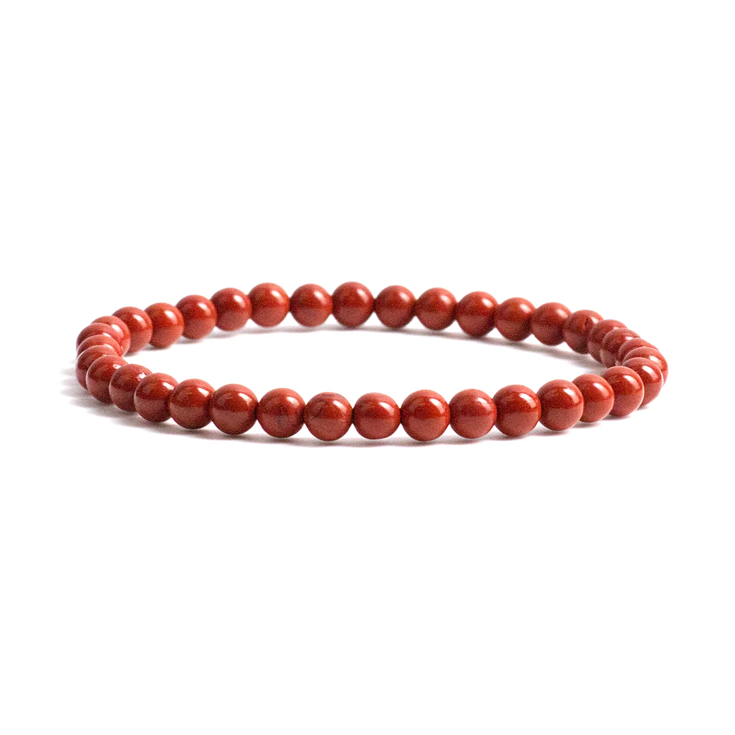 Red Jasper - Bead Bracelet - 4mm