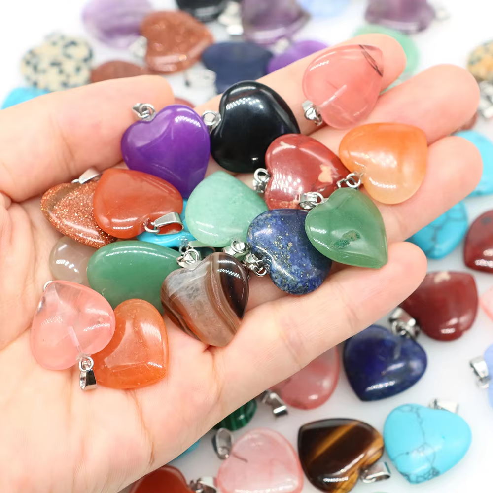 Heart Pendant - SM - 10pc assorted