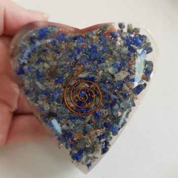 Orgonite Heart - Lapis Lazuli