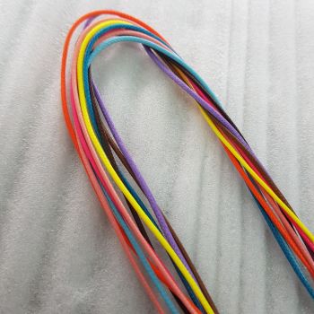 Multi-Coloured Thread Necklace - 10pc