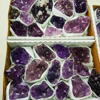 Amethyst Cluster Tray Box Wholesale 