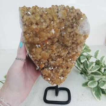 Citrine Cluster On Stand - 07