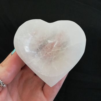 Selenite Small Heart Bowl - 6cm