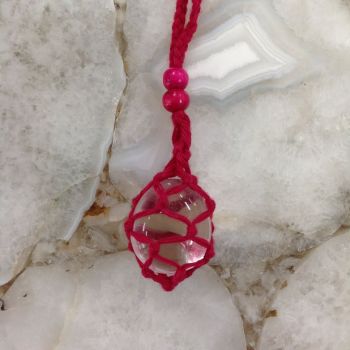 Net Cage Necklace - RED