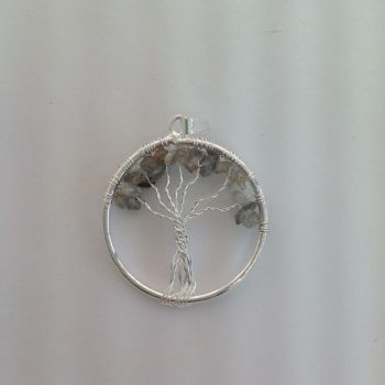 Pendant - Tree of Life - Labradorite 