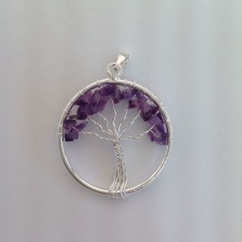 Pendant - Tree of Life - Amethyst