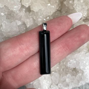 Black Obsidian Straight Pendant