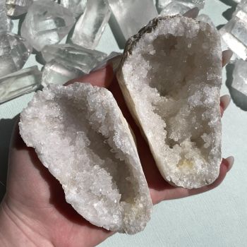 Quartz Geode - Medium Pair