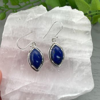 Sterling Silver Earrings - Lapis Lazuli - 04