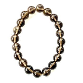 Smoky Quartz Beads Bracelet - 10mm