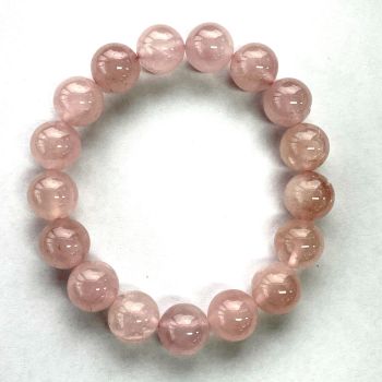 Rose Quartz Beads Bracelet - 12mm