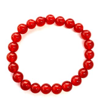 Red Agate Beads Bracelet