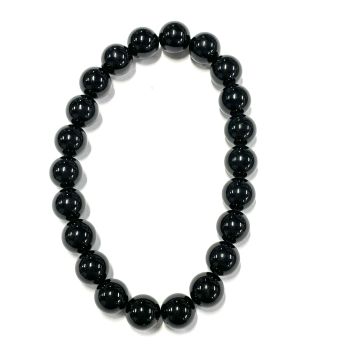 Black Tourmaline Beads Bracelet - 8mm