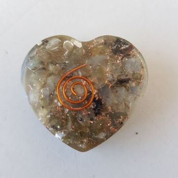 Orgonite Heart - Labradorite - SM