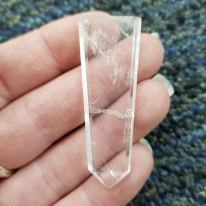 Flat Crystal - Clear Quartz  - 1pc