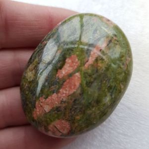 Pocket Palm Stone - Unakite 