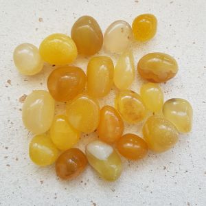 Yellow Agate - Tumbled - 250gms