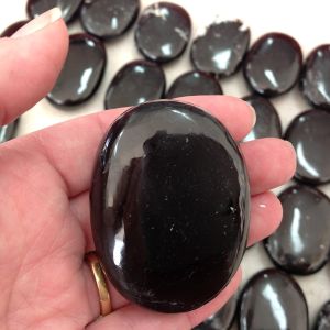 Black Tourmaline Palm Stone 5cm
