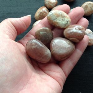 Peach Moonstone Tumbled Stones 250gms Wholesale Crystals Sydney