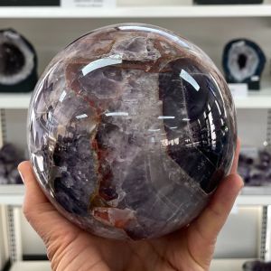 Chevron Amethyst Sphere - 01