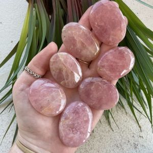 Rose Quartz - Small Palm Stone (IN)