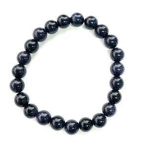 Goldstone Blue Beads Bracelet