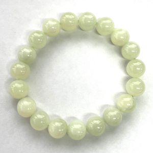 Chinese New Jade Beads Bracelet - 10mm