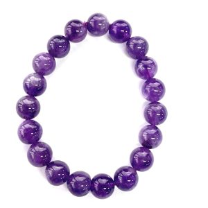 Amethyst Beads Bracelet 10mm