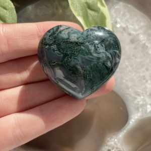 Moss Agate Heart 4cm 